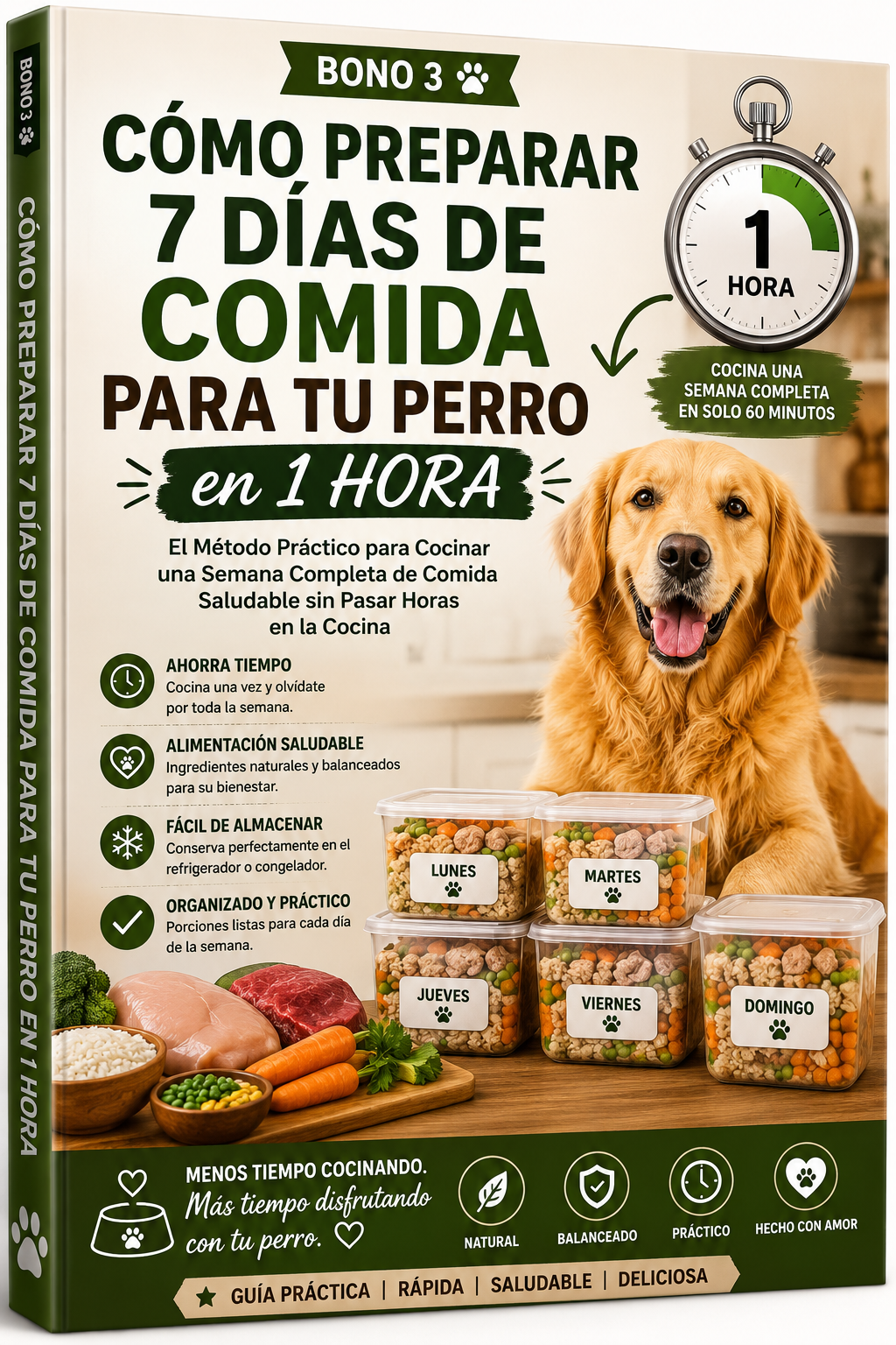 CÓMO PREPARAR 7 DÍAS DE COMIDA PARA TU PERRO EN 1 HORA